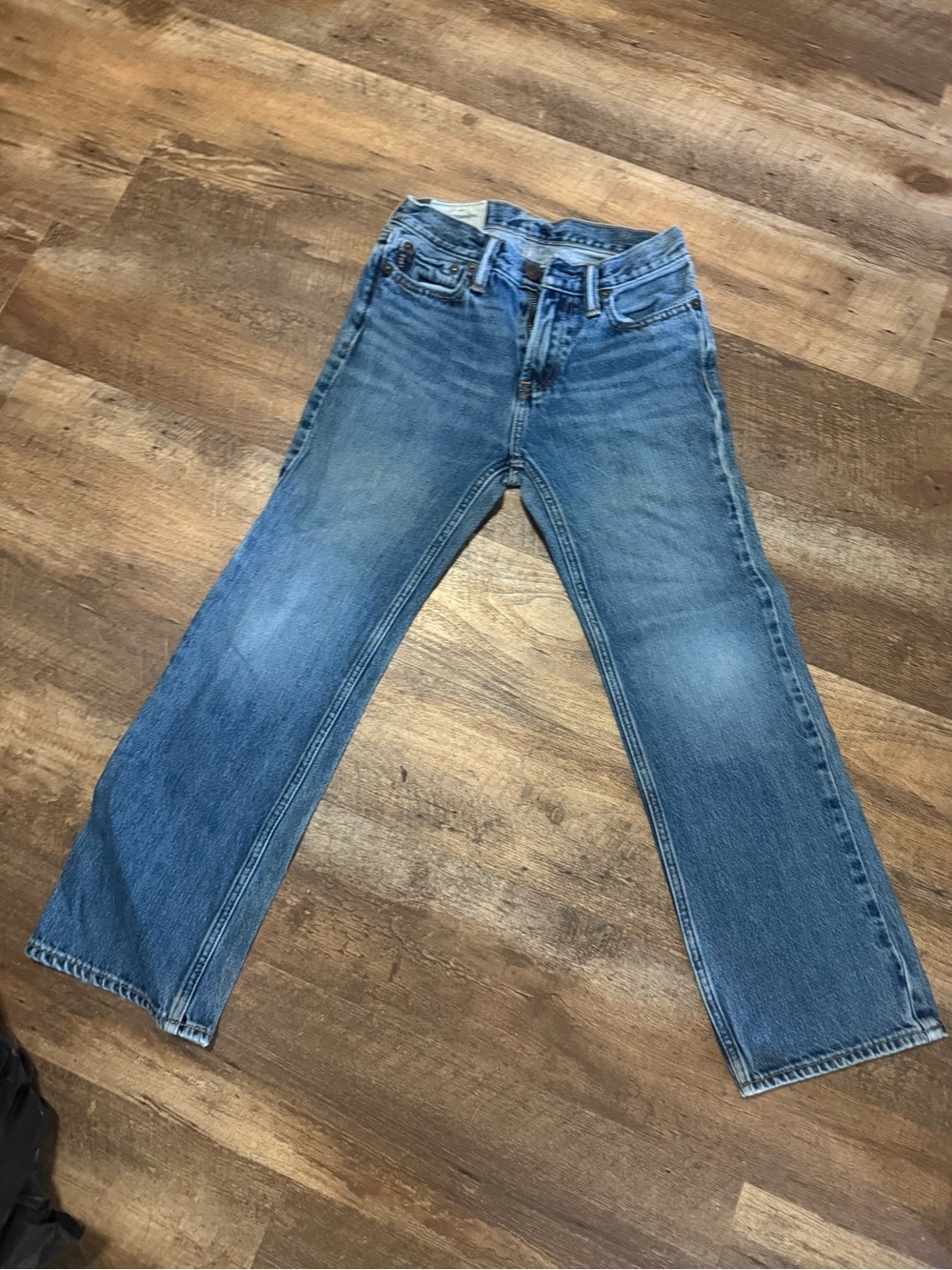 Abercrombie & Fitch Kids Blue Straight-Leg Jeans